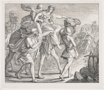 Rebecca Recognizes Isaac from Afar, 1852 by Julius Schnorr von Carolsfeld